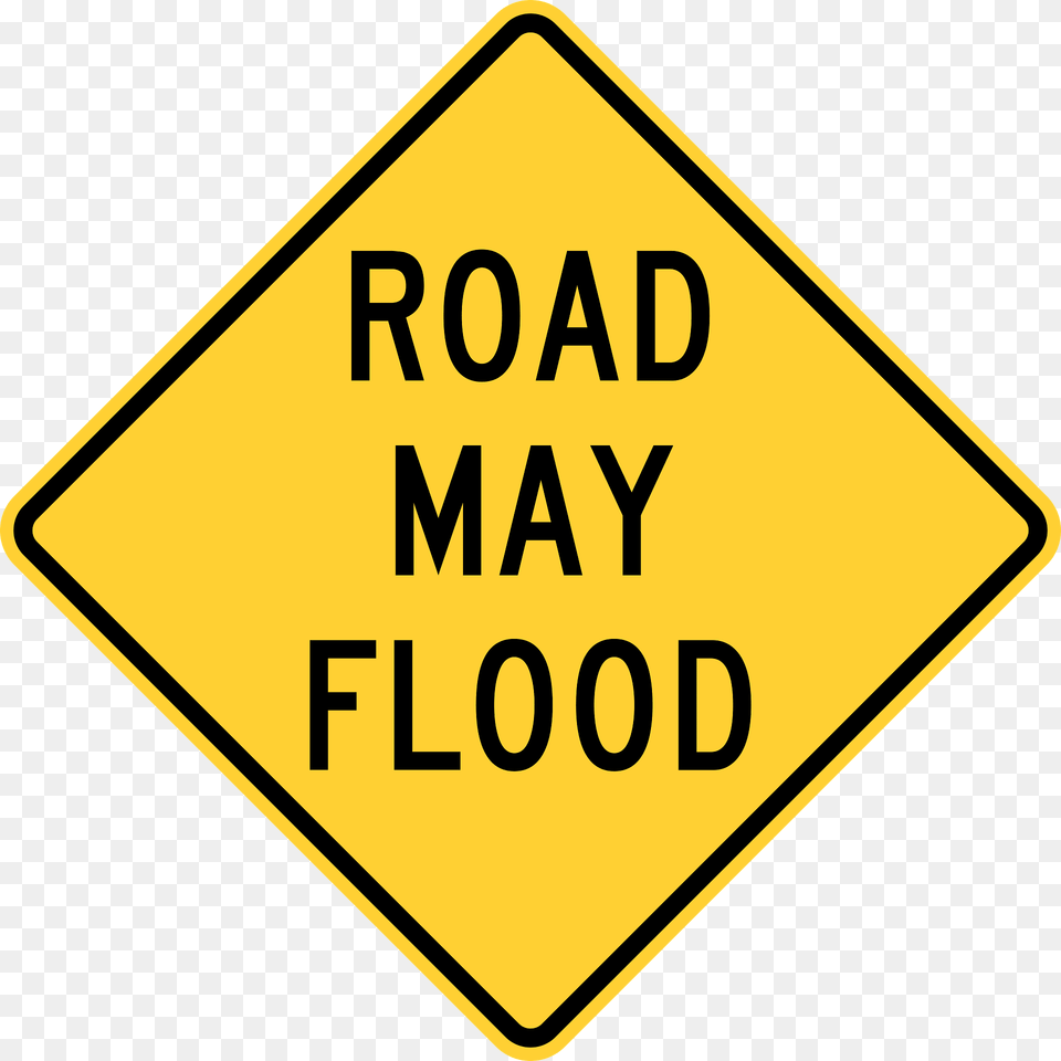 Road May Flood Clipart, Sign, Symbol, Road Sign Free Png Download