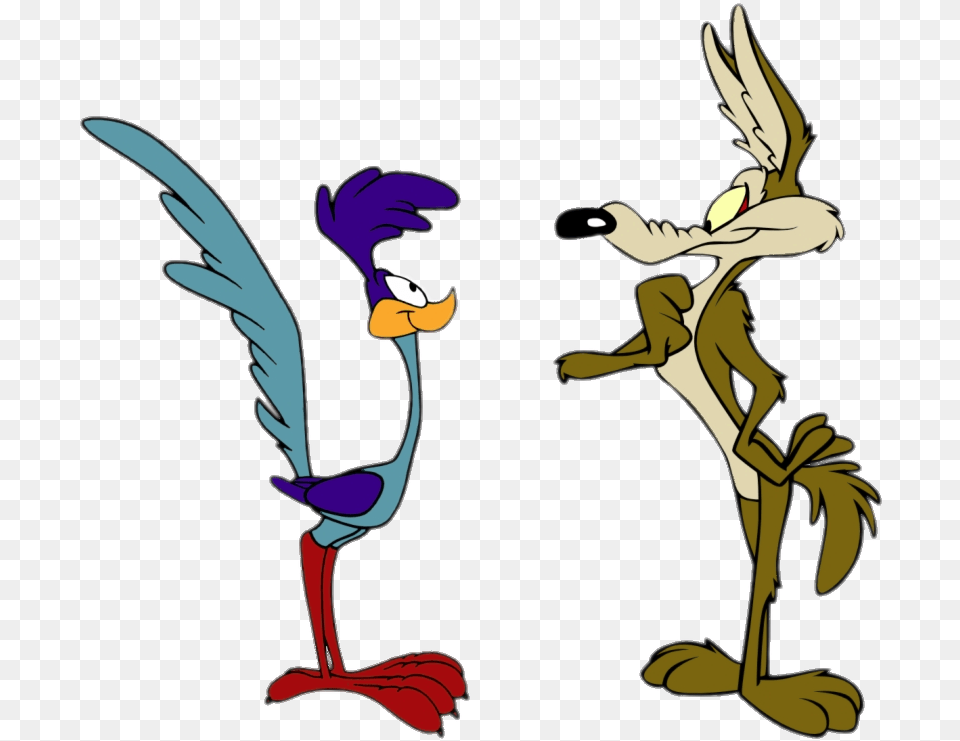 Road Runner And Wile E, Cartoon, Person, Baby Png