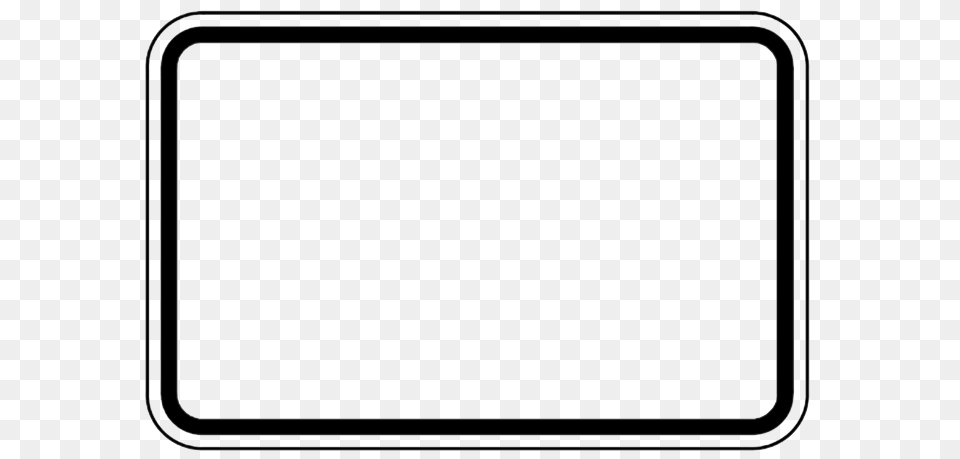 Road Sign Frame Black White Horizontal Empty Silhouette, White Board Png