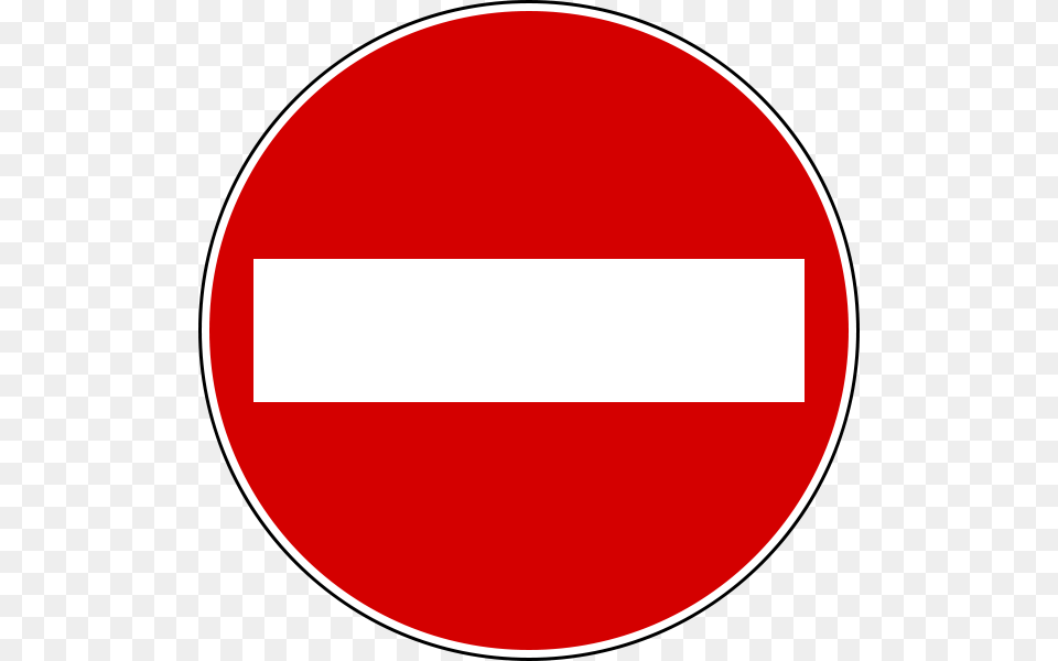 Road Sign No Entry, Symbol, Road Sign, Disk Png