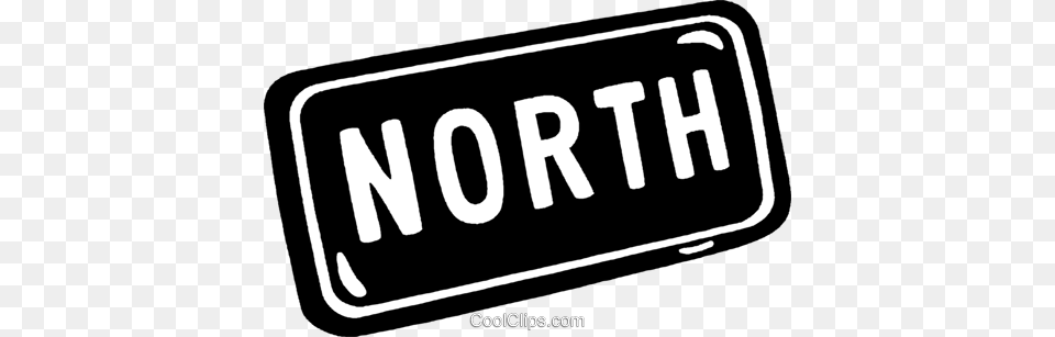 Road Sign North Royalty Vector Clip Art Illustration, License Plate, Transportation, Vehicle Png