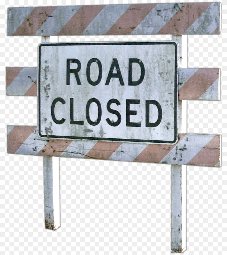 Road Sign Road Closed, Fence, Road Sign, Symbol, Barricade Free Png