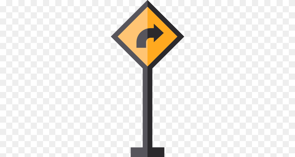 Road Sign Turn Icon, Symbol, Road Sign Free Png