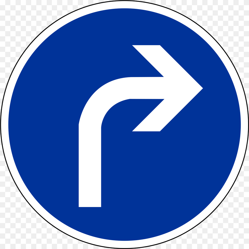 Road Sign With The Arrow Pointing To Right Parking, Symbol, Disk, Road Sign Png Image