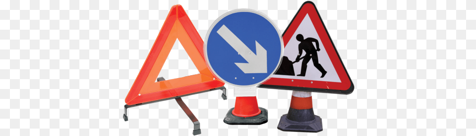Road Signs Portacone Sign Roadworks Made From 100 Re Processed, Symbol, Adult, Male, Man Free Png Download