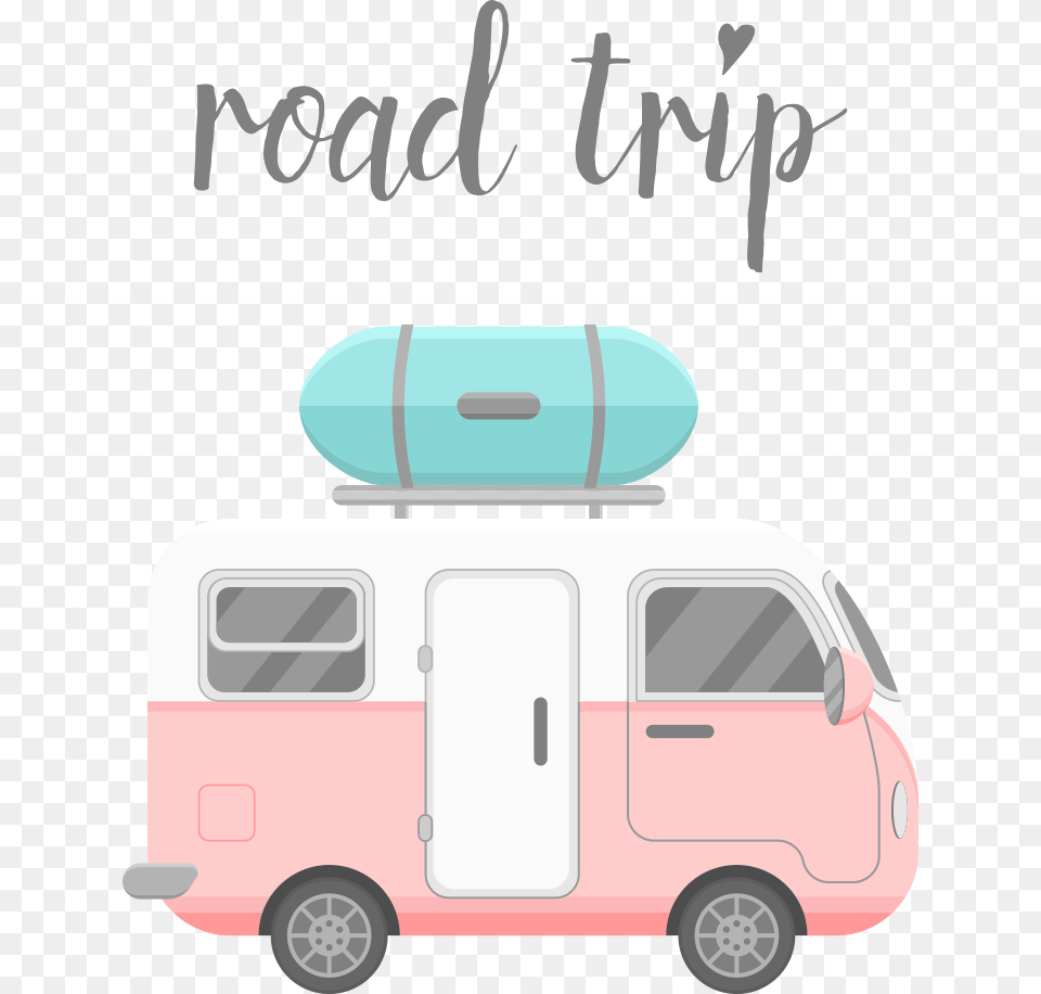 Road Trip Clipart Caravan, Transportation, Van, Vehicle, Moving Van Free Png Download