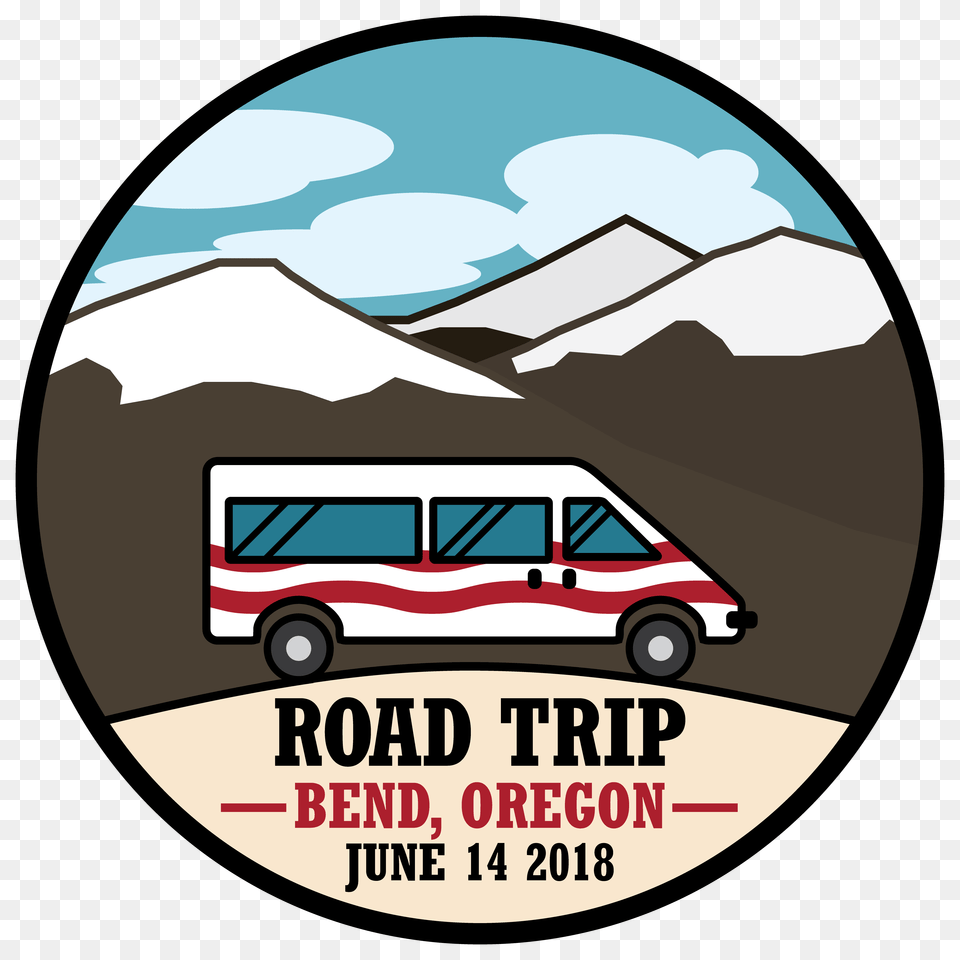 Road Trip To Bend The Red Aces, Transportation, Van, Vehicle, Bus Free Png Download