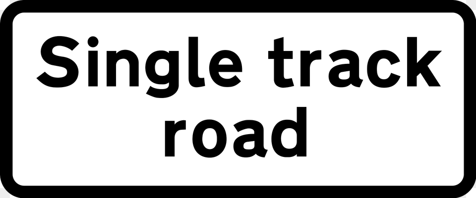 Road Wide Enough For Only One Line Of Vehicles Clipart, Text, Symbol Free Transparent Png