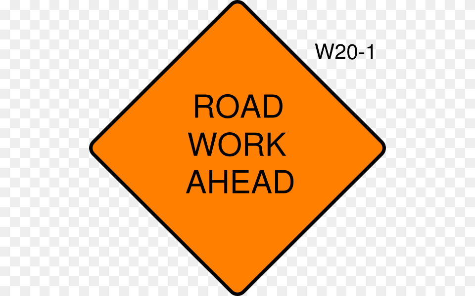 Road Work Ahead Sign Clip Art, Symbol, Road Sign Free Png