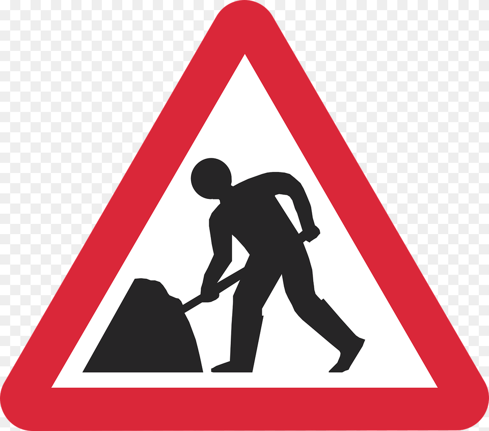 Road Work Clip Art, Sign, Symbol, Adult, Male Free Png