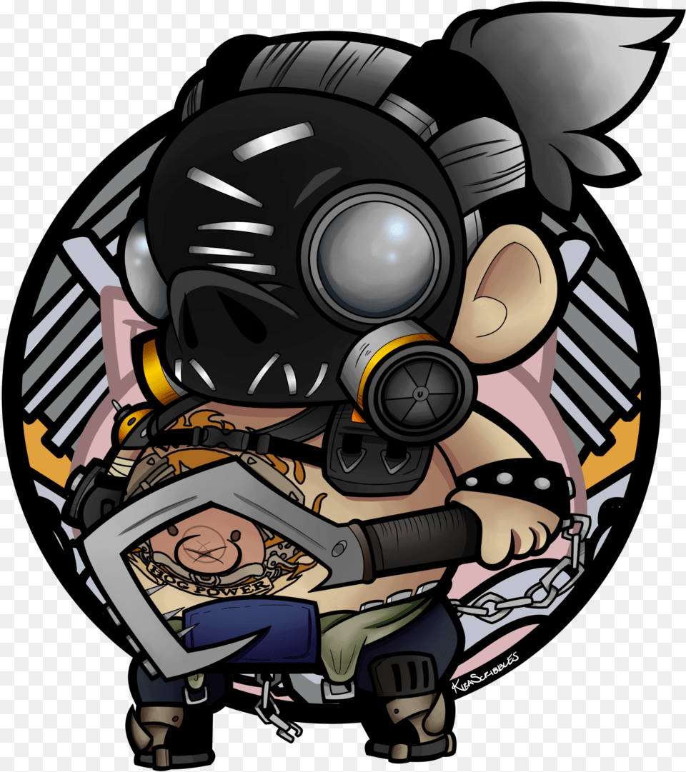 Roadhog Overwatch Sticker Series 2 6 Of Cartoon, Book, Comics, Publication, Baby Png Image