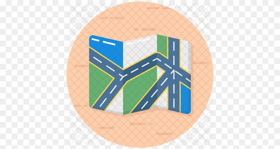 Roadmap Icon New York City, Disk, Brick Png