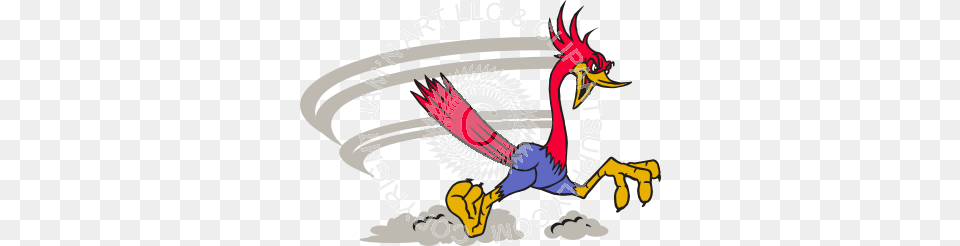 Roadrunner Racing Right With Dust, Animal, Beak, Bird, Bow Png