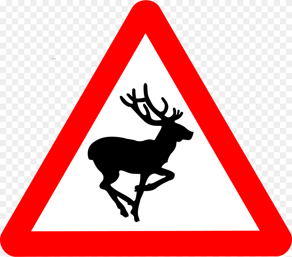 Roadsign Bambi Clipart, Sign, Symbol, Animal, Deer Free Png Download