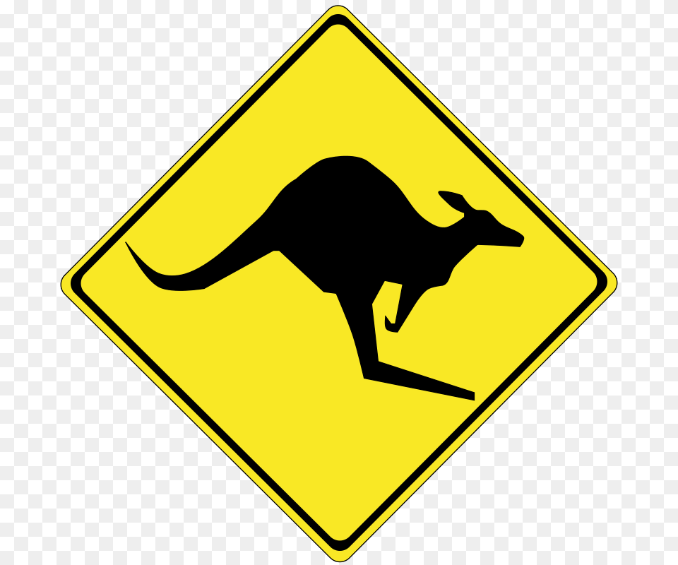 Roadsign Kangaroos, Sign, Symbol, Road Sign, Animal Free Transparent Png