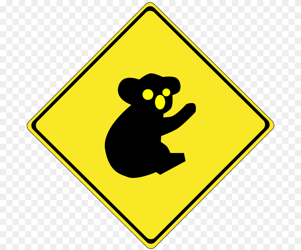 Roadsign Koalas, Sign, Symbol, Road Sign, Animal Free Png Download