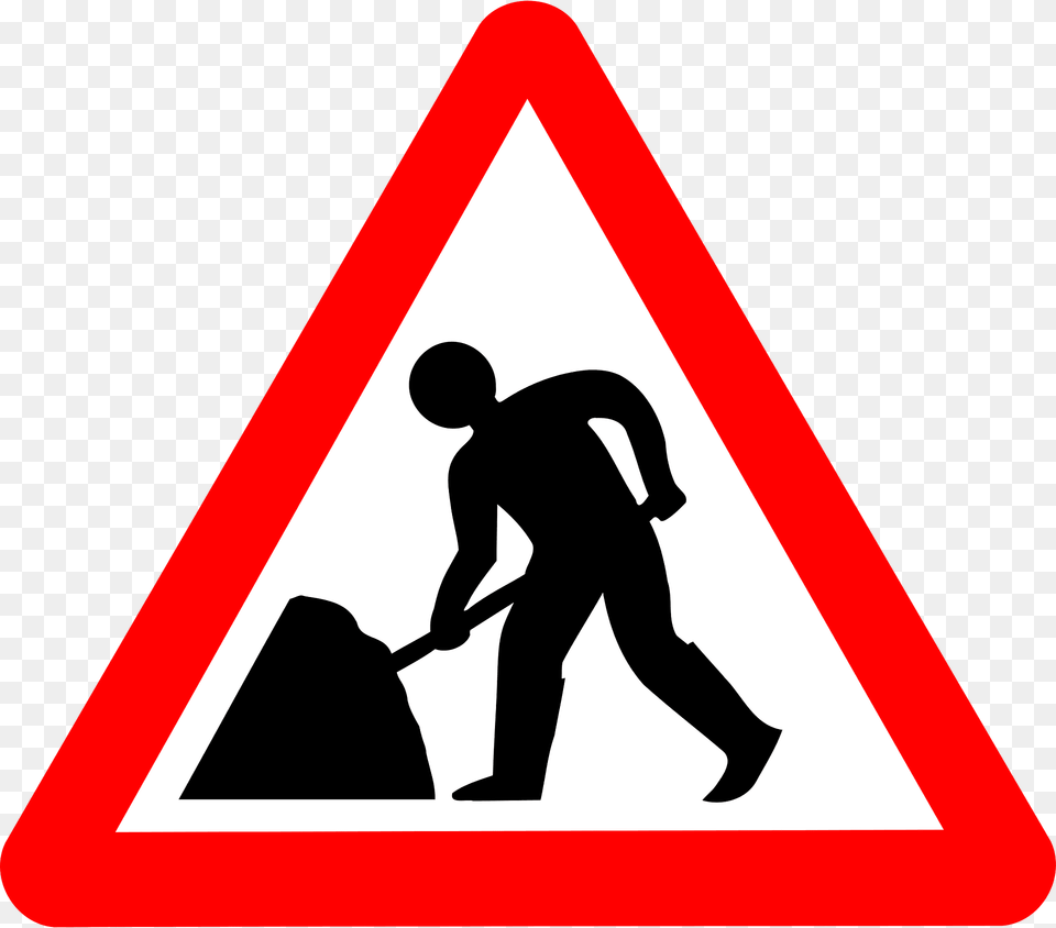 Roadsign Man W Umbrella Clipart, Sign, Symbol, Adult, Male Free Png