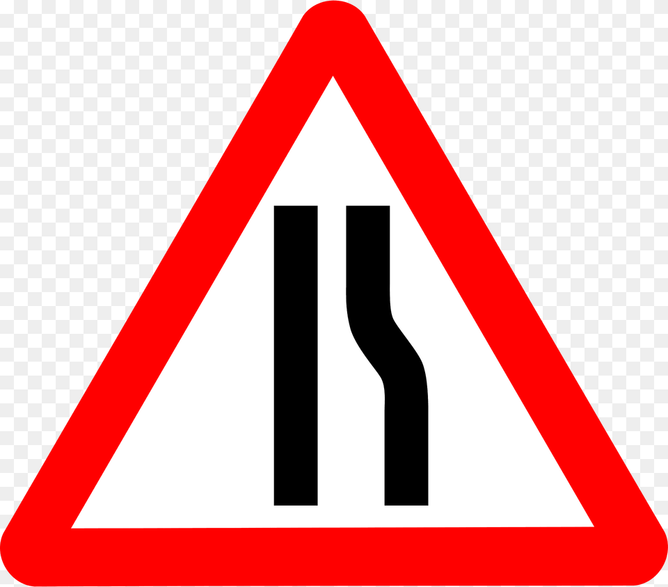 Roadsign Narrows Clipart, Sign, Symbol, Road Sign Png Image