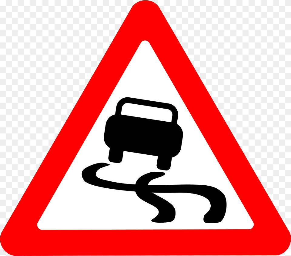 Roadsign Slippery Clipart, Sign, Symbol, Road Sign, Dynamite Png Image