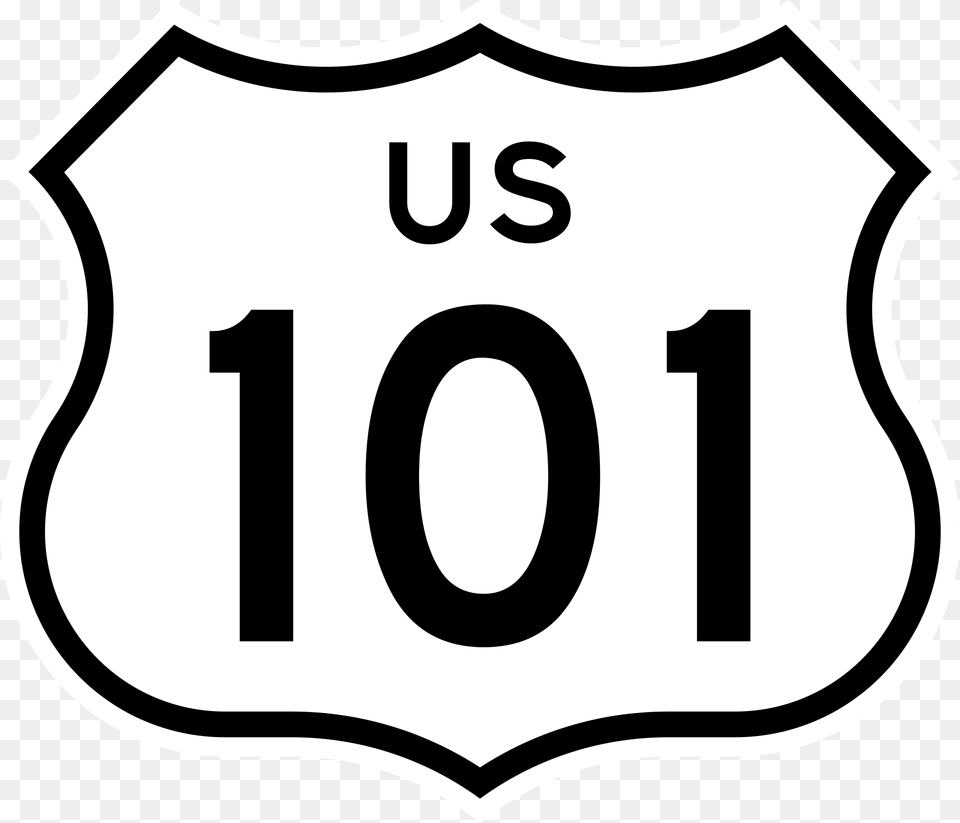 Roadsign Vector Highway United States Us Route 101 In California, Symbol, Text Png Image
