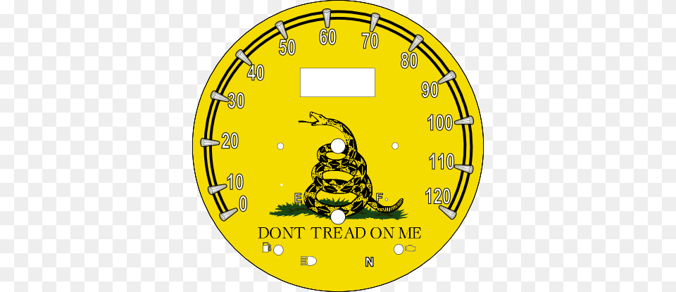 Roadstar Gadsden Flag Don T Tread On Me Navy, Gauge, Tachometer, Disk Free Png Download