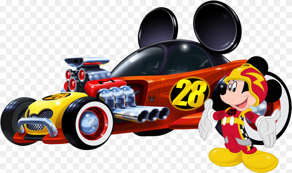 Roadster Car Pic All Mickey Mouse Roadster Racers, Wheel, Machine, Vehicle, Transportation Free Png Download