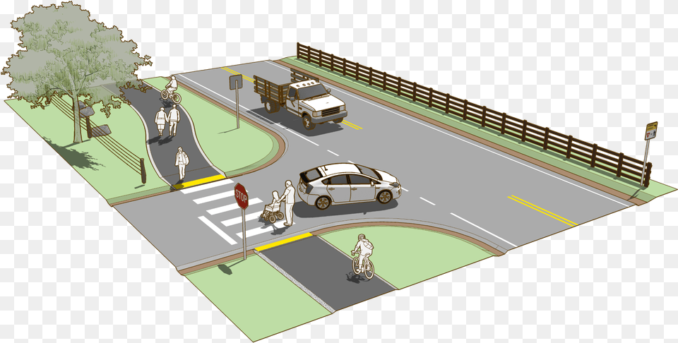 Roadway Design Guide, Tarmac, Intersection, Road, City Free Transparent Png