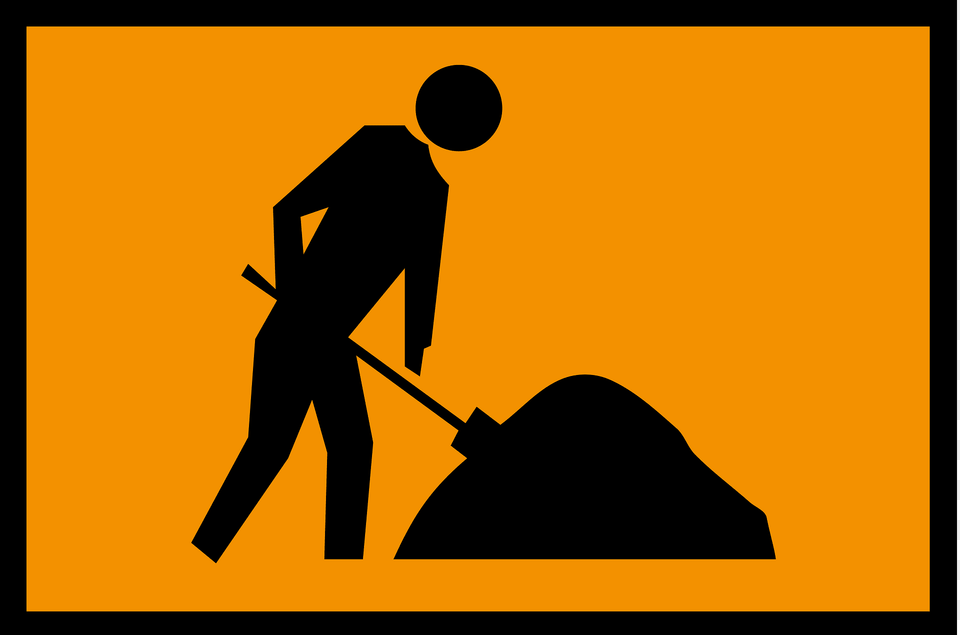 Roadworks Sign In Australia Clipart, Person, Cleaning, Adult, Man Png Image