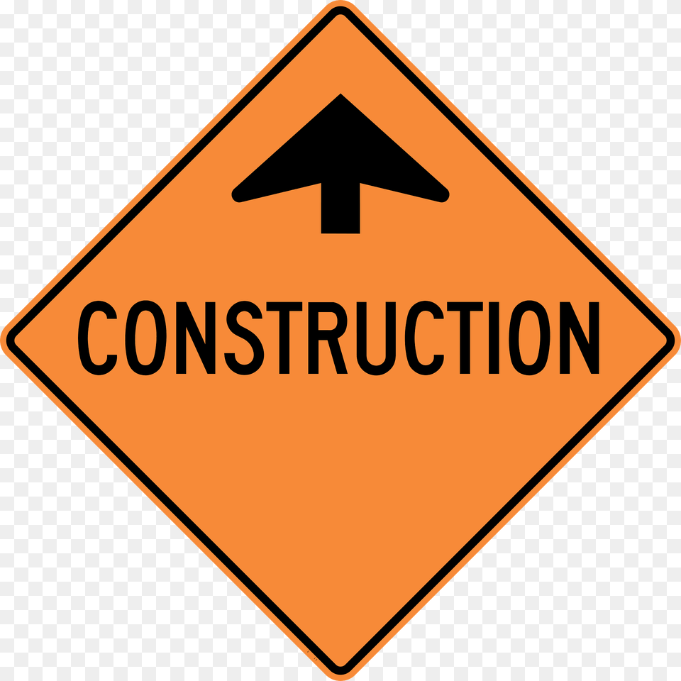 Roadworks Sign In British Columbia Clipart, Symbol, Road Sign Png Image