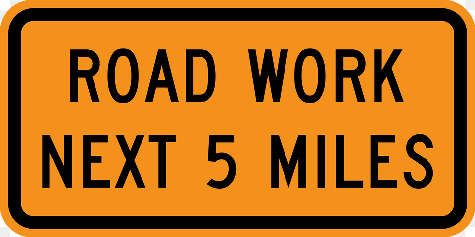 Roadworks Sign In United States Clipart, License Plate, Transportation, Vehicle, Symbol Free Png Download