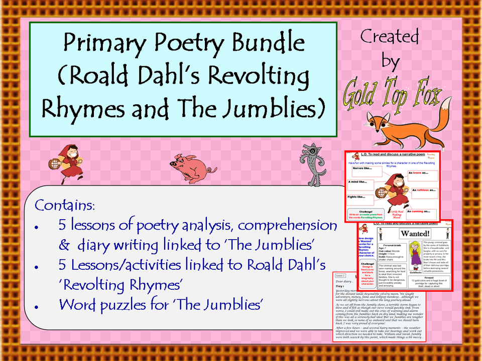 Roald Dahl Lessons And Activities Bundle By Goldtopfox Creative Writing, Advertisement, Poster, Person, Page Free Transparent Png