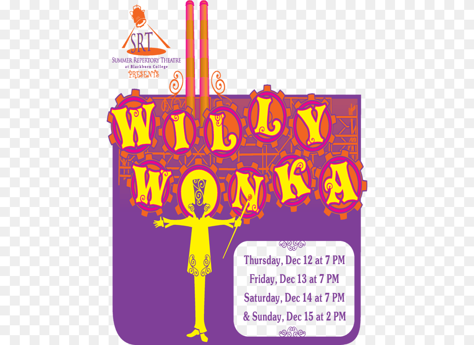 Roald Dahl S Willy Wonka At Summer Repertory Theatre, Advertisement, Poster, Adult, Wedding Png