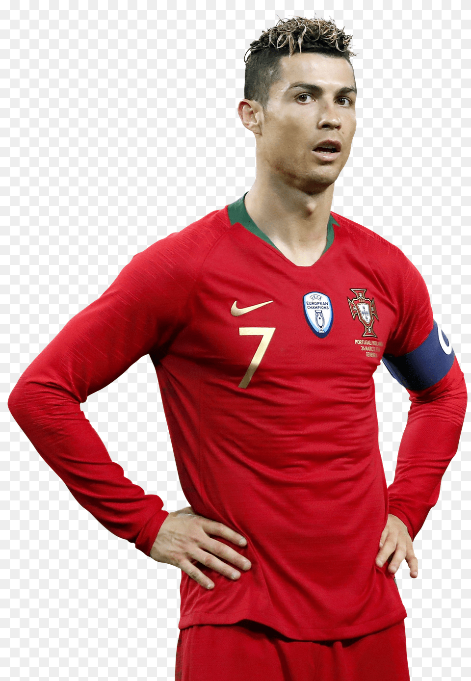 Roanldo Ronaldo Cristiano, Person, Neck, Shirt, Sleeve Free Png