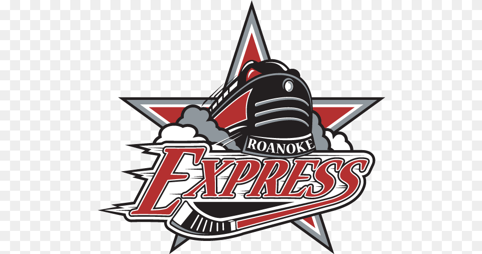 Roanoke Express Primary Logo Echl Echl Chris Creameru0027s Roanoke Express, Emblem, Symbol, Bulldozer, Machine Png