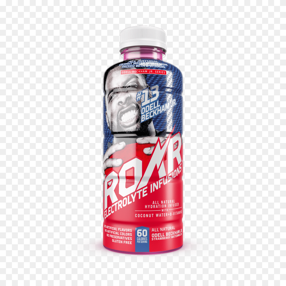 Roar Performance Odell Beckham Jr X, Bottle, Face, Head, Person Png