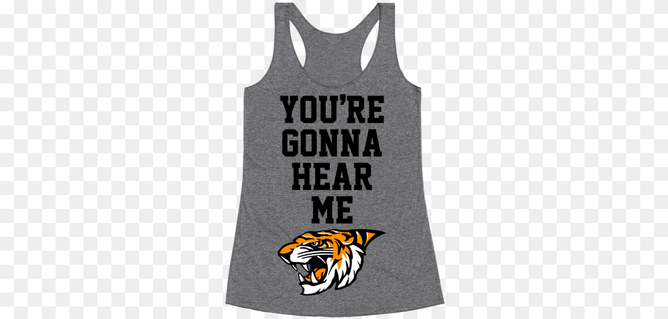 Roar Racerback Tank Top Drunk Is Never The Answer Unless You39re Asking What, Clothing, Tank Top, Animal, Mammal Free Transparent Png
