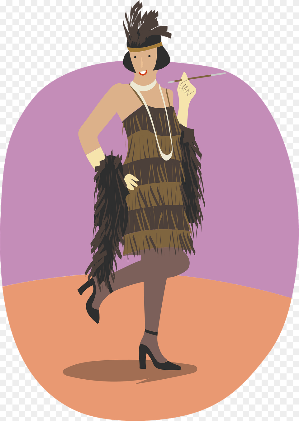Roaring 20s Clipart, Accessories, Person, Necklace, Jewelry Free Png Download