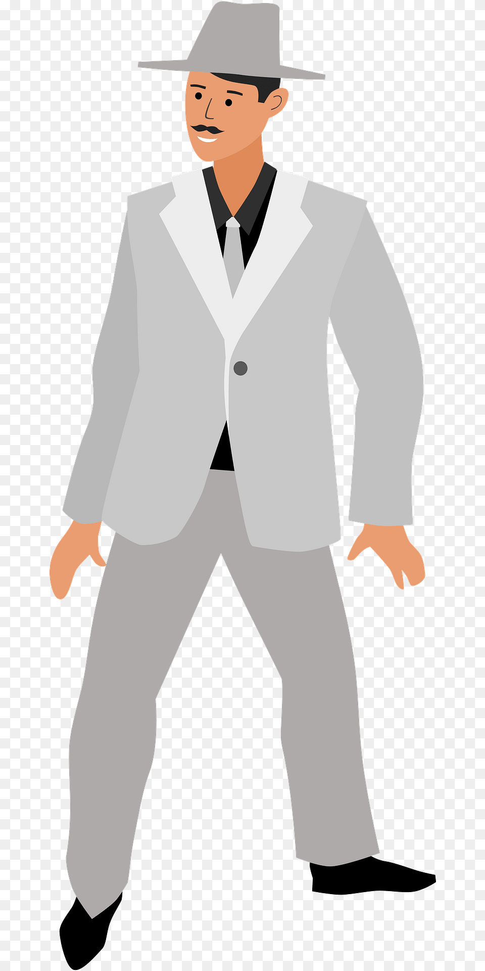 Roaring 20s Man Clipart, Tuxedo, Clothing, Suit, Formal Wear Png