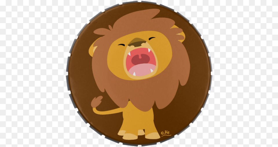 Roaring Cartoon Group Cute Roaring Cute Lion Animated, Badge, Symbol, Logo, Ball Free Png Download