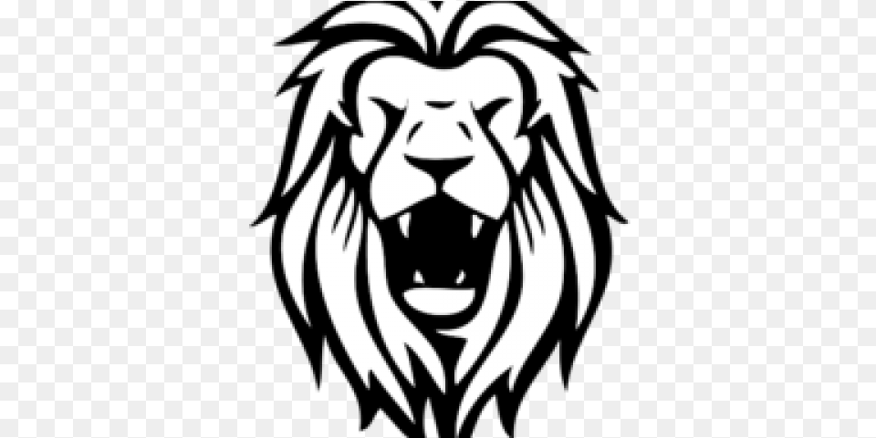 Roaring Lion Clipart Roaring Lion Head Logos, Stencil, Animal, Mammal, Person Free Png