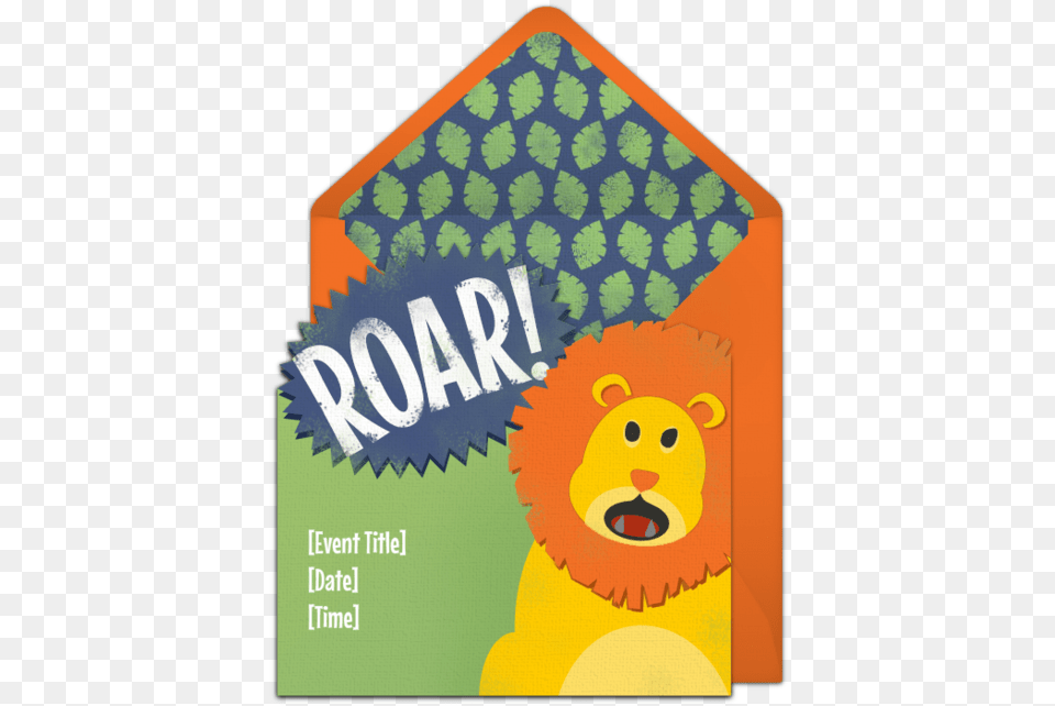 Roaring Lion Invitations Jungle Birthday Banner Party Invitation Lion Diy, Advertisement, Poster, Face, Head Png