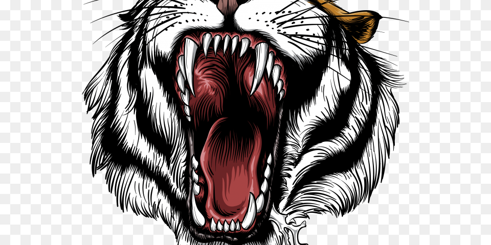 Roaring Tiger, Animal, Mammal, Wildlife, Zebra Free Png