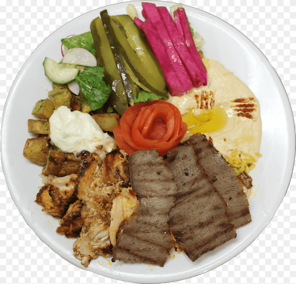 Roast Beef Chelsea Shawarma Plate, Dish, Food, Food Presentation, Meal Png Image