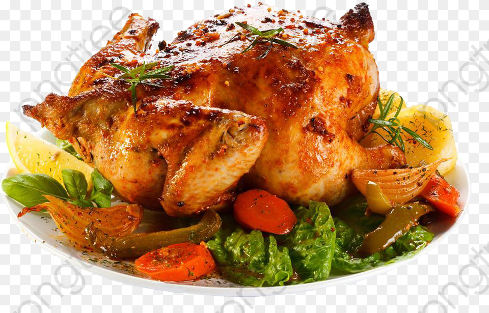 Roast Chicken Dinner Transparent, Food, Food Presentation, Meat, Pork Png