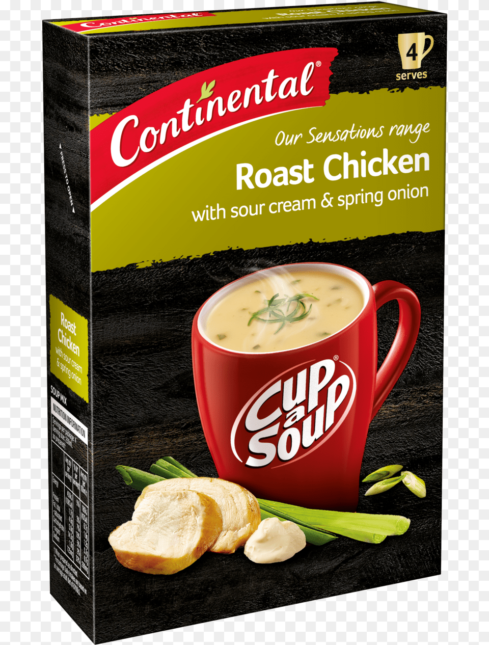 Roast Chicken With Sour Cream Amp Spring Onion Cup A Soup, Dish, Food, Meal, Bread Free Transparent Png