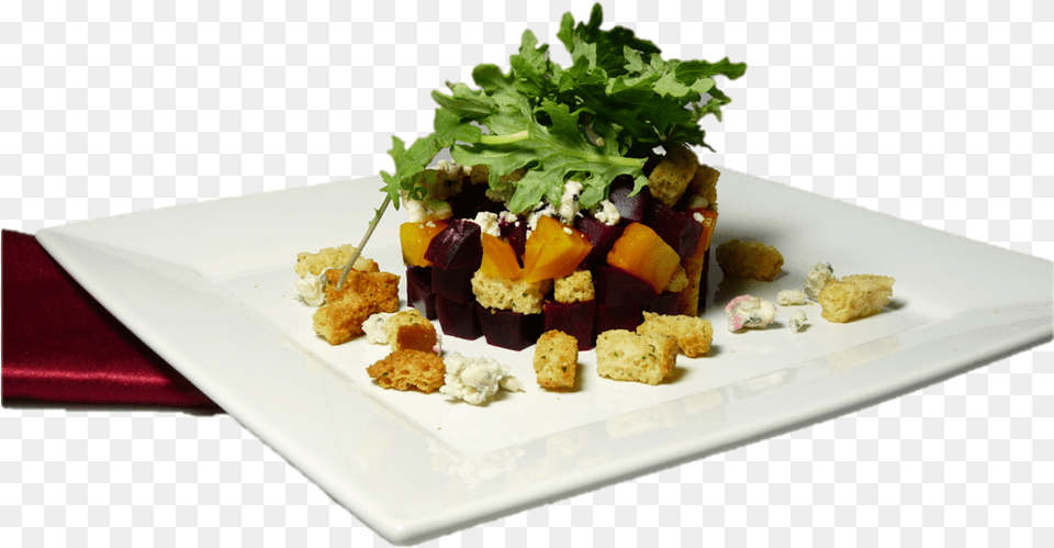 Roasted Beet And Arugula Salad Photo Side Dish, Food, Food Presentation, Meal, Plate Free Png Download