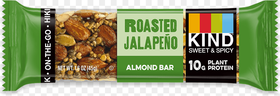 Roasted Jalapeno Kind Bar Strong Amp Kind Almond Protein Bars Box, Food, Produce, Grain, Nut Free Png