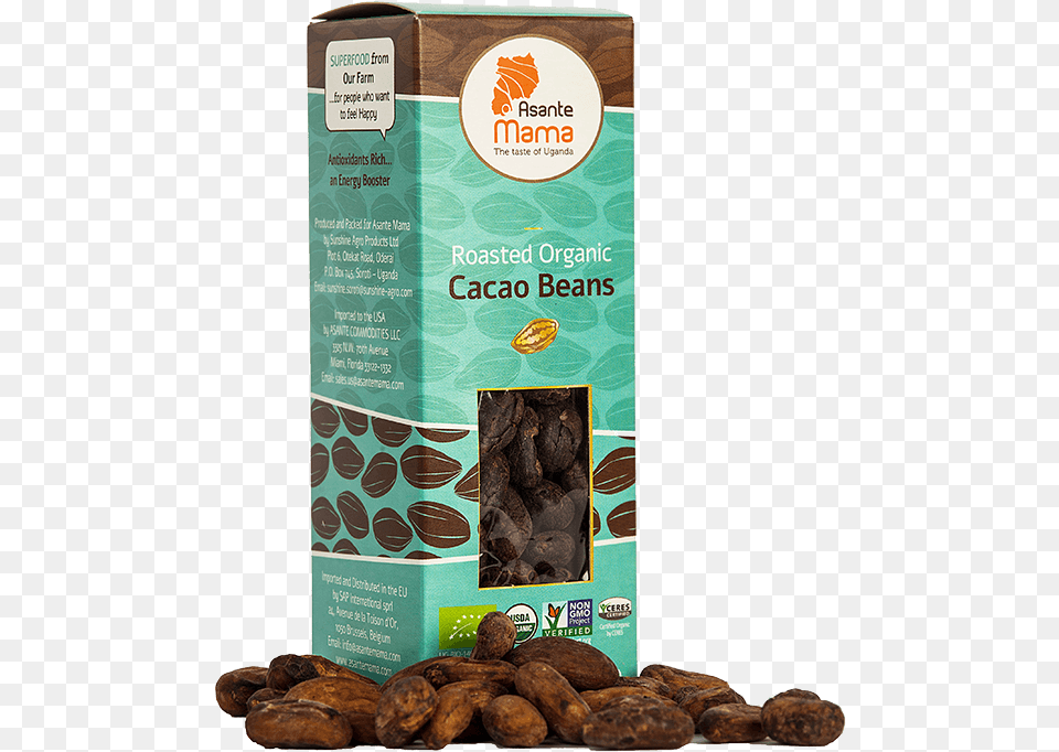 Roasted Organic Cocoa Beans Iboxx Eur N Sa Ex T1 Tr, Dessert, Food, Produce Png Image