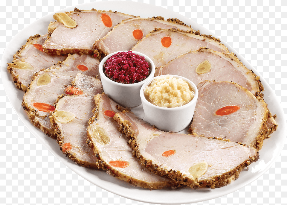 Roasted Pork Loin Cold Cut From Fast Food, Lunch, Dish, Food Presentation, Platter Free Png