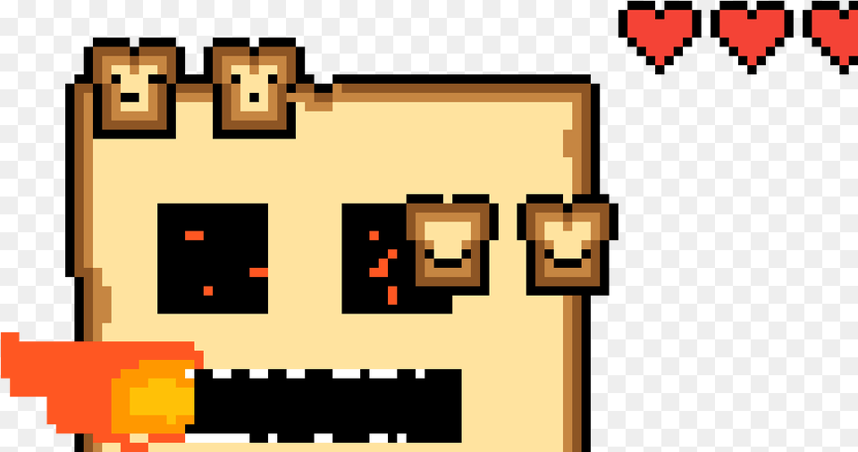 Roasty Toasty Boss 8 Bit Heart Png Image